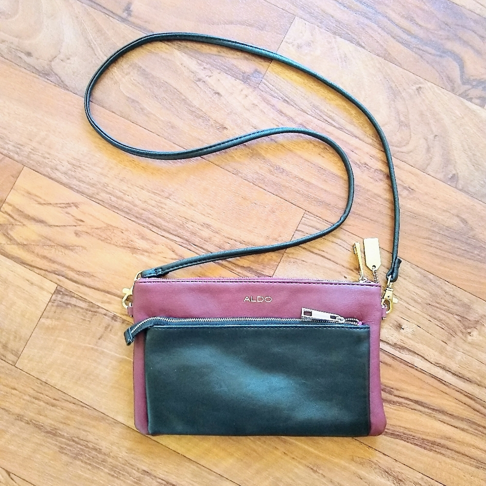 Aldo front zip pouch crossbody bag / clutch